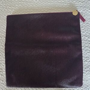 Clare Vivier Ponyhair Burgundy clutch